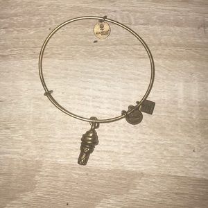 Alex and Ani gold ice cream bracelet